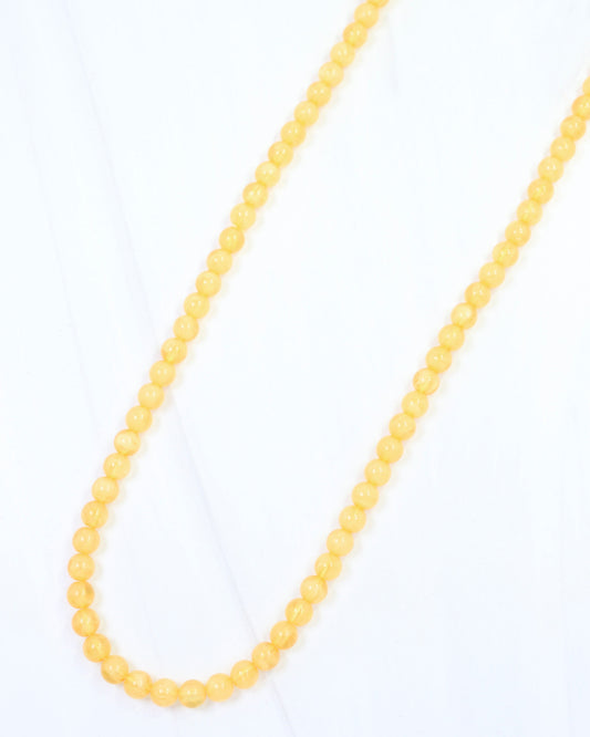 McEwen Long Beaded Necklace Mustard