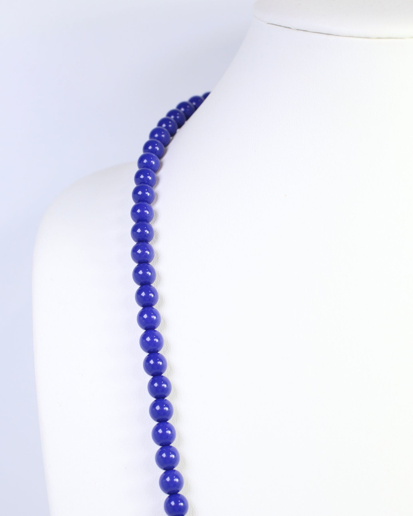 McEwen Long Beaded Necklace Navy