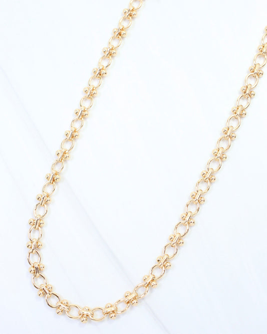 Kali Mini Ball Link Necklace Gold