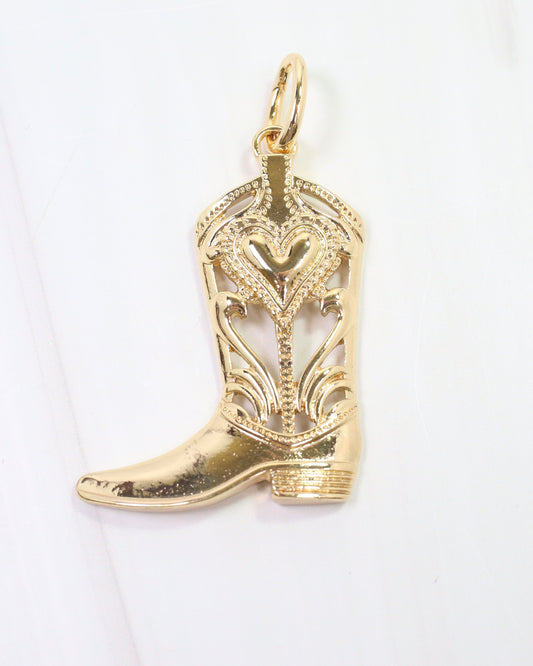 Bryson Boot Charm Gold