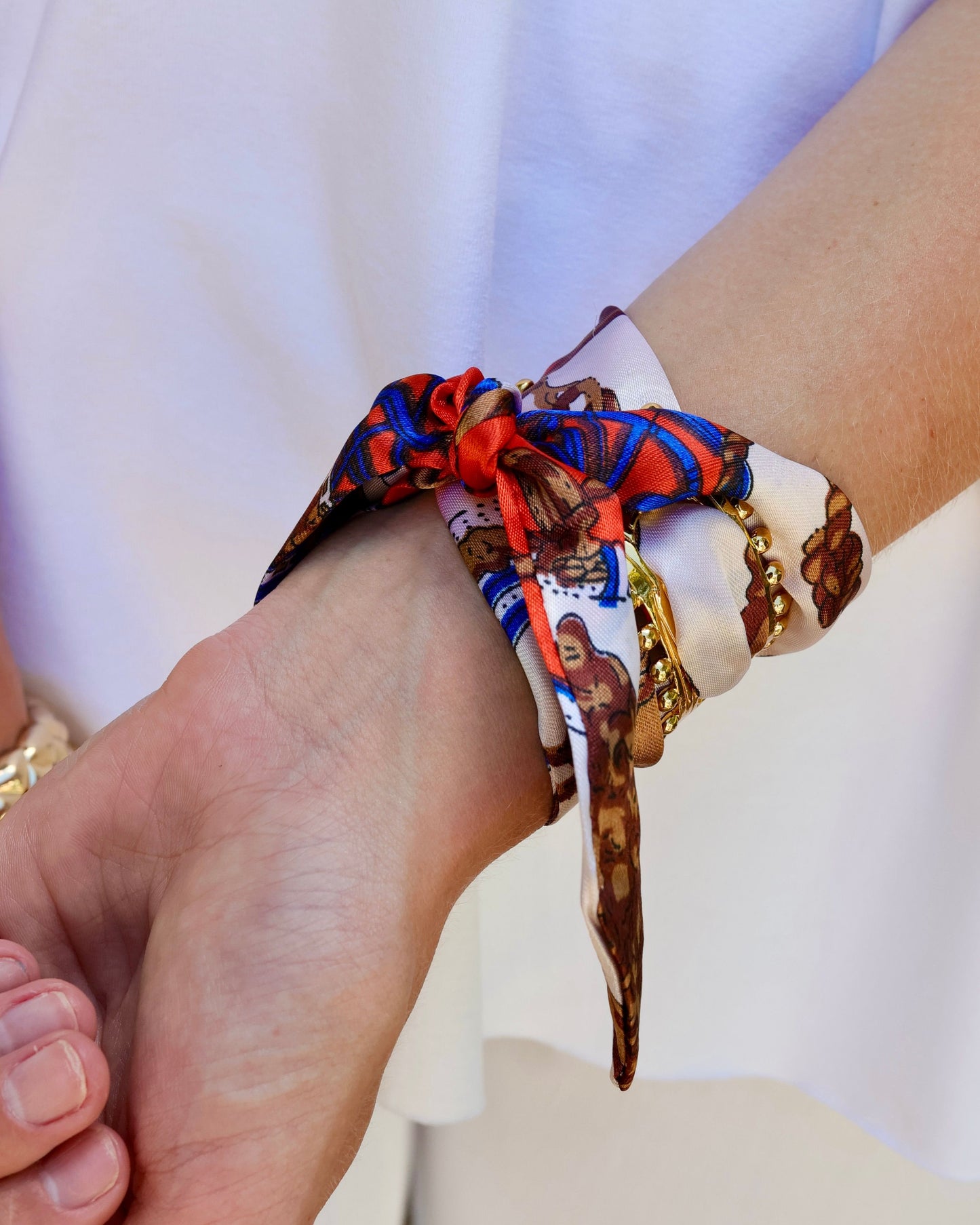 Sedgefield Scarf Bracelet Orange