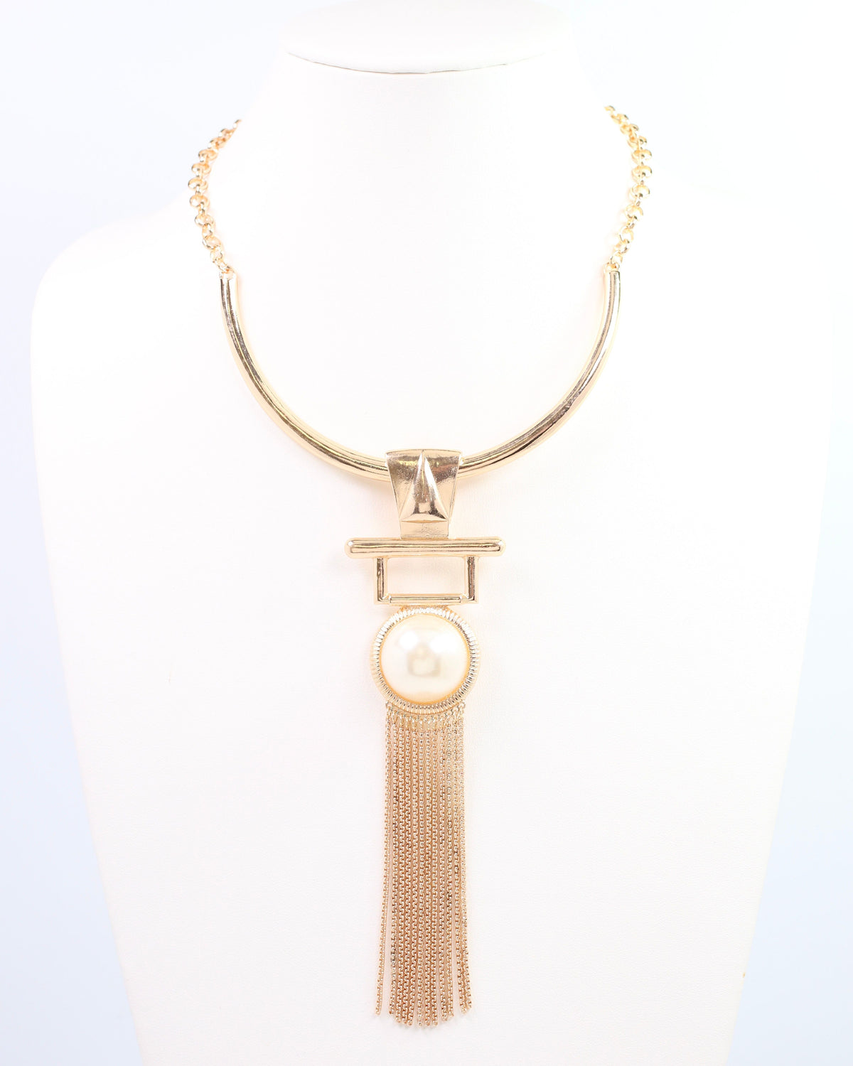 Middleton Pearl Choker Necklace Gold
