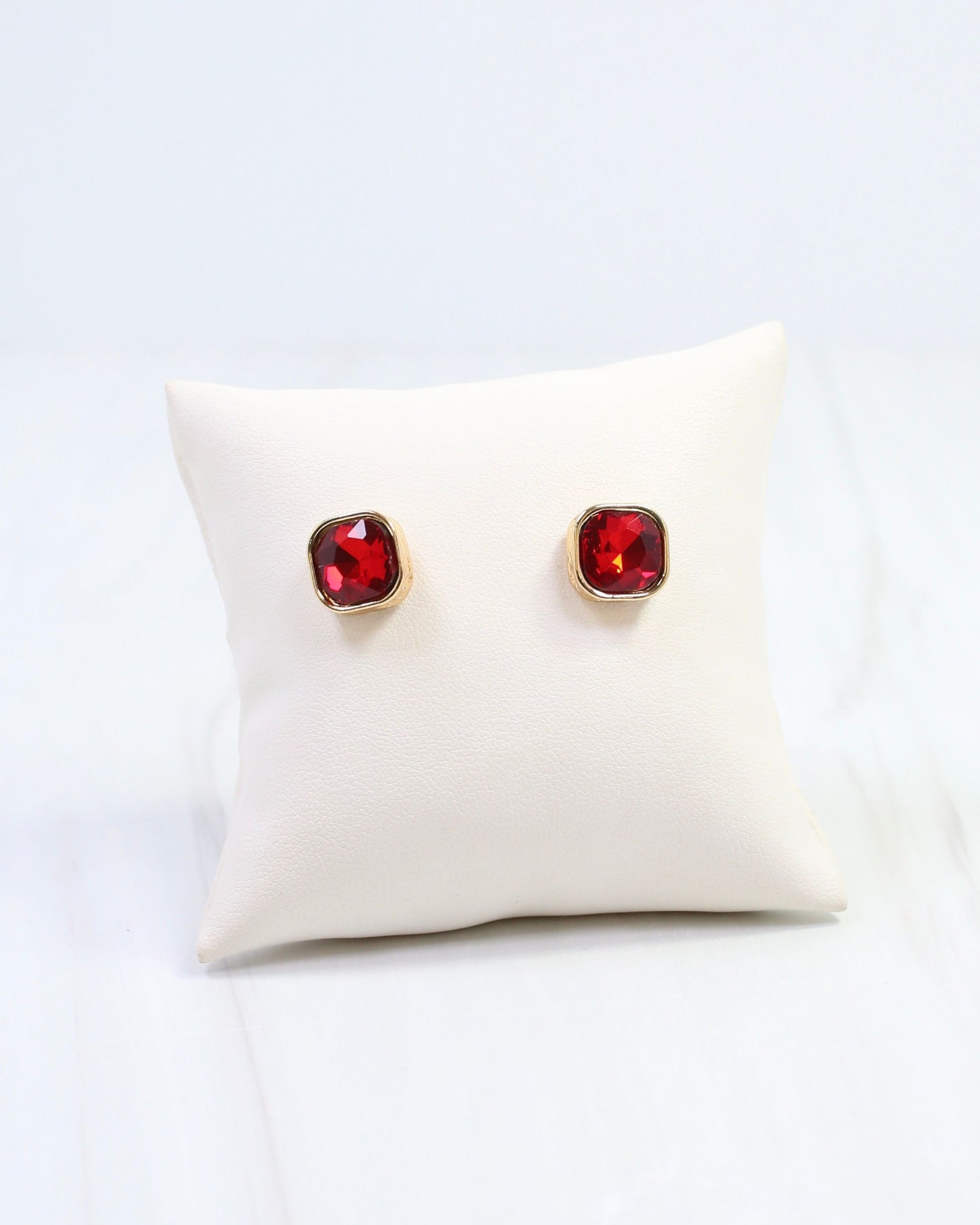 Fontaine Crystal Stud Red