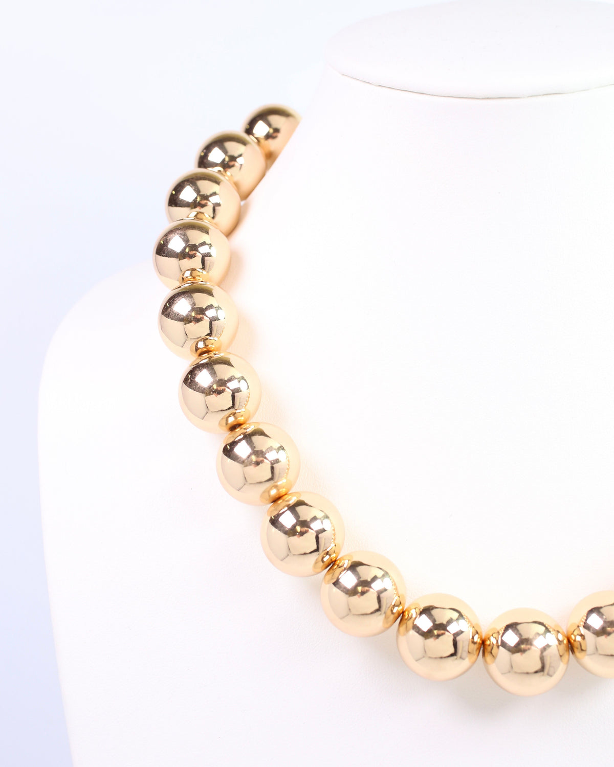 Woodson Beaded  Necklace Gold