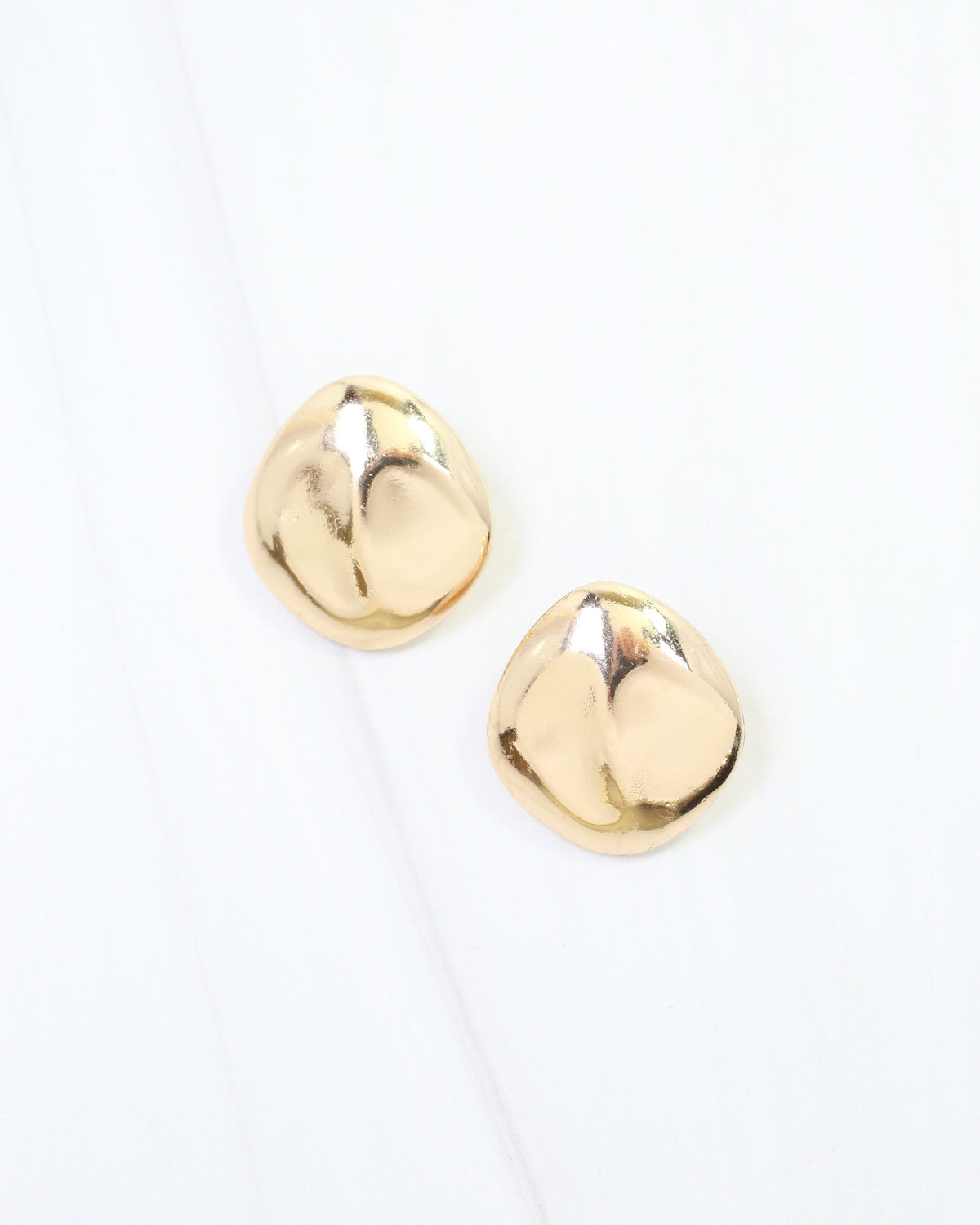 Madison Smooth Post Earring Gold