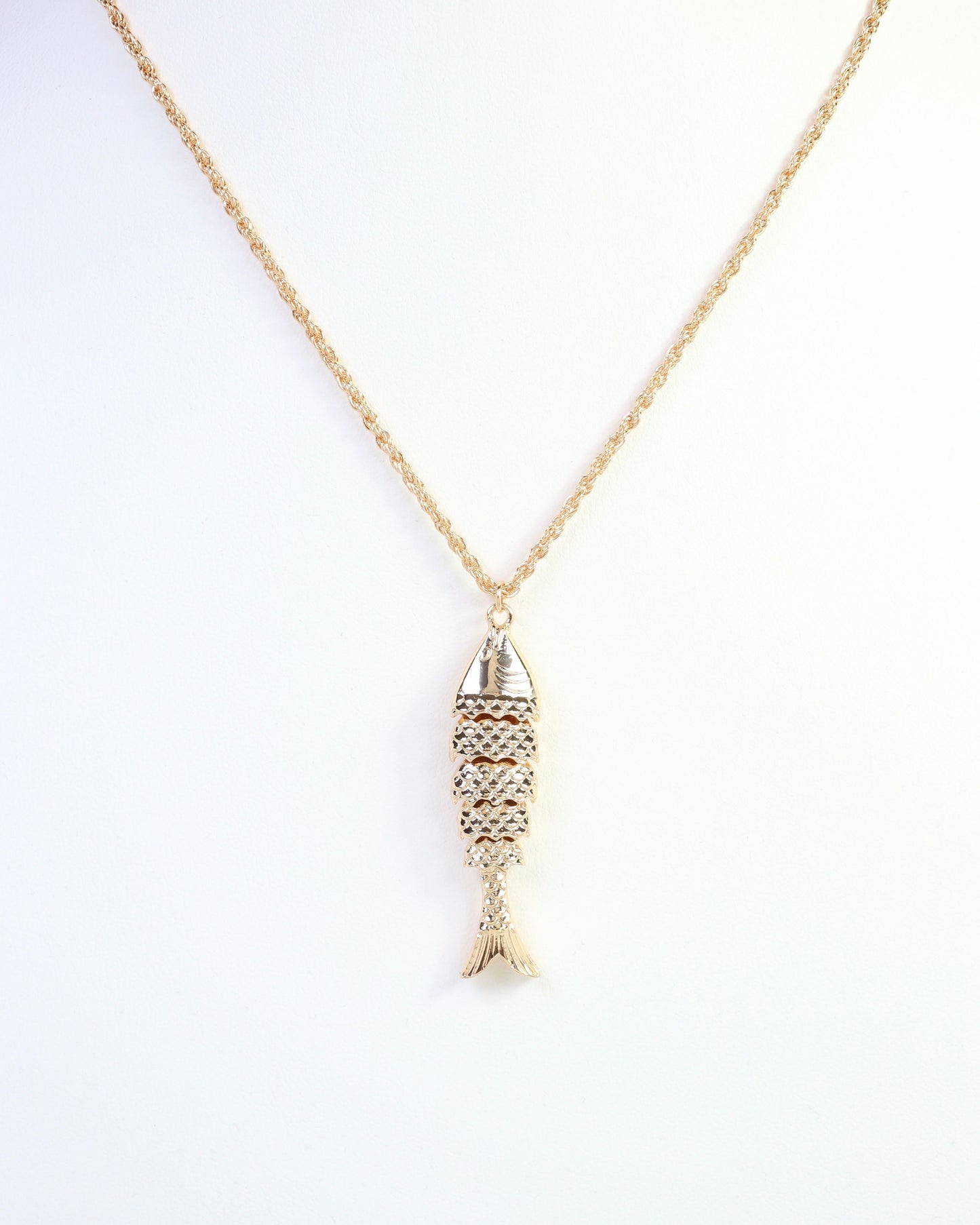 Fraley Fish Necklace Gold