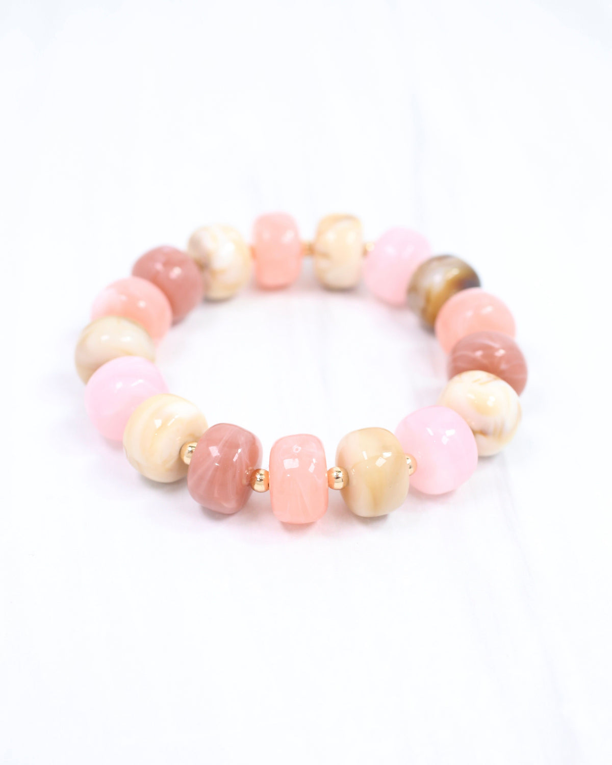 Tanner Beaded Bracelet Pink Multi