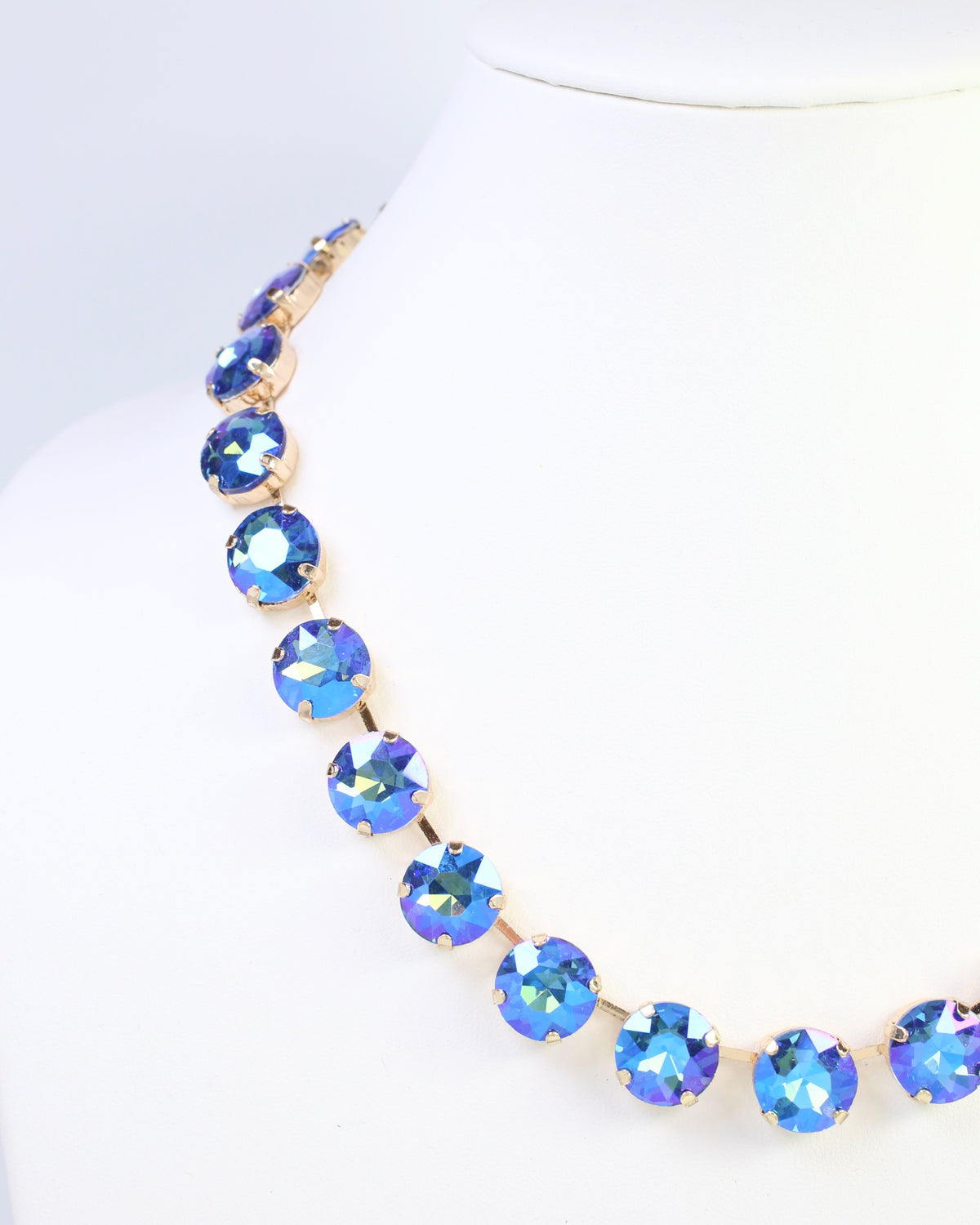 Fairchild Rhinestone Necklace Blue AB