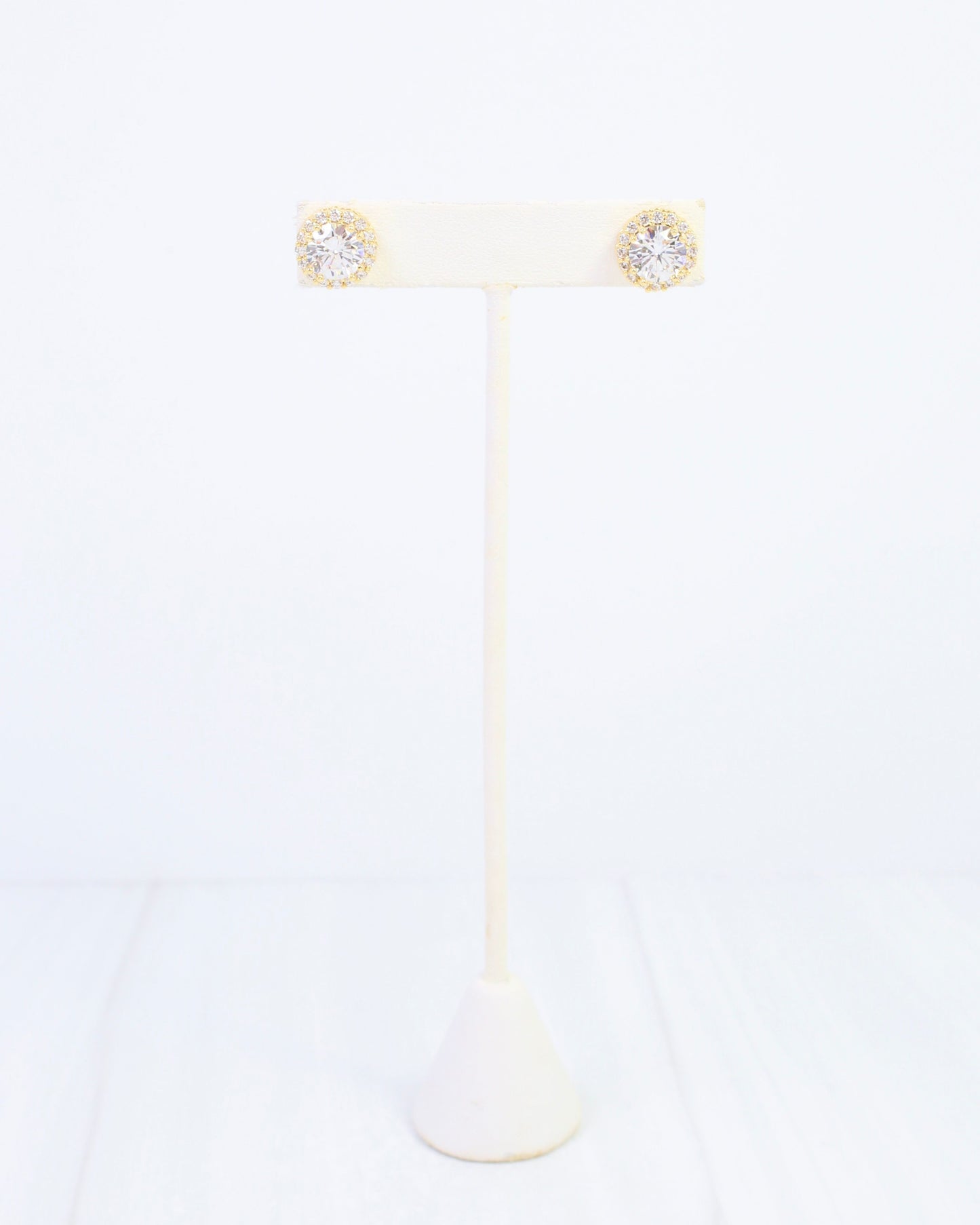 Winslow Embellished CZ Stud Earring Gold