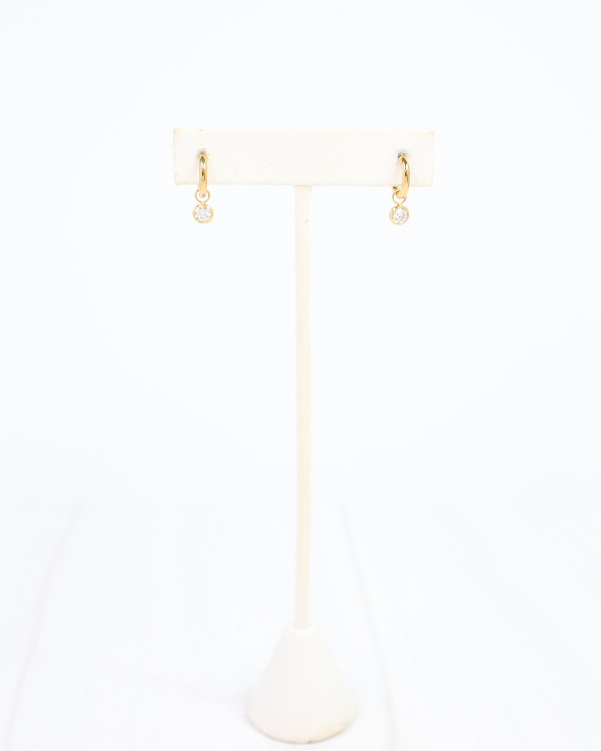 Castile Crystal Huggie Earring WP Gold