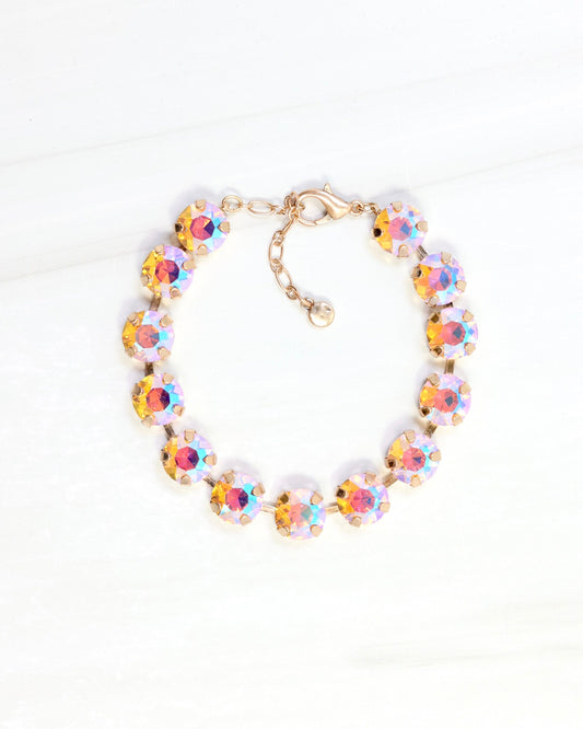 Andi Rhinestone Bracelet Pink AB
