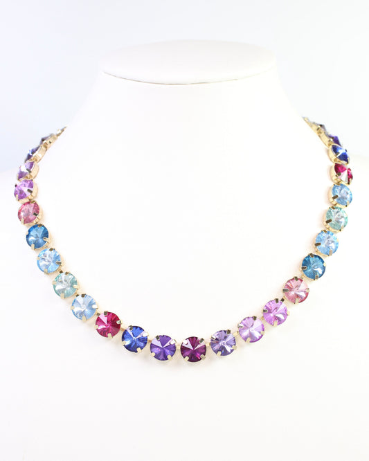 Harper Medium Rhinestone Necklace TANZ MULTI