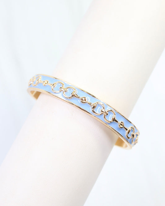 Kaylene Horsebit Cuff Bracelet Blue