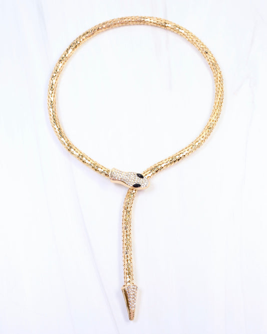 New Platz Snake Necklace Gold
