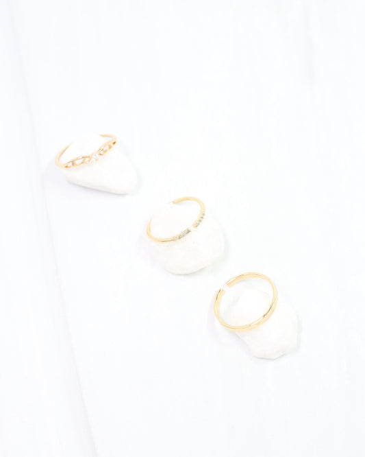 Ward CZ Ring Set WR Gold
