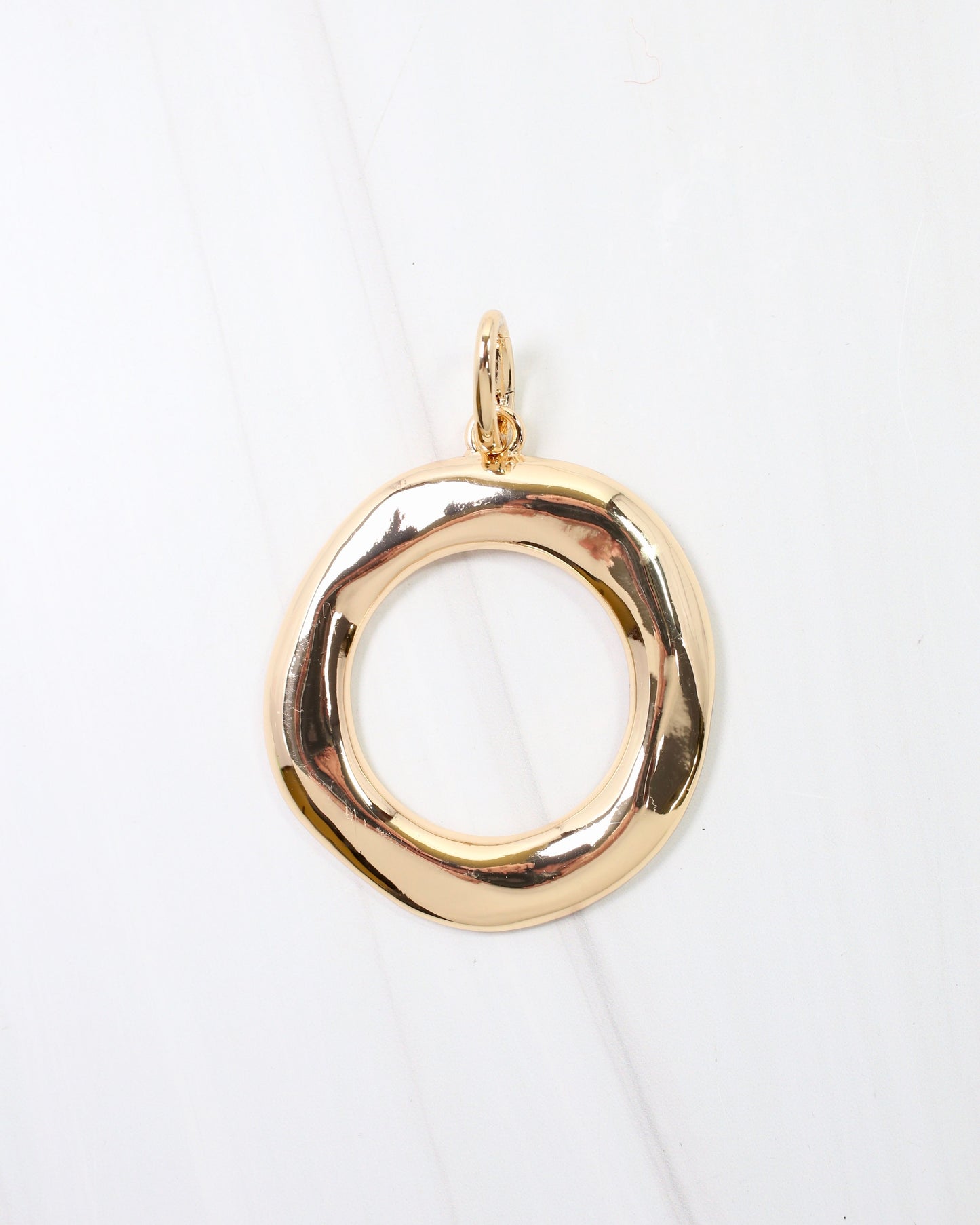Louisville Large Circle Charm Gold
