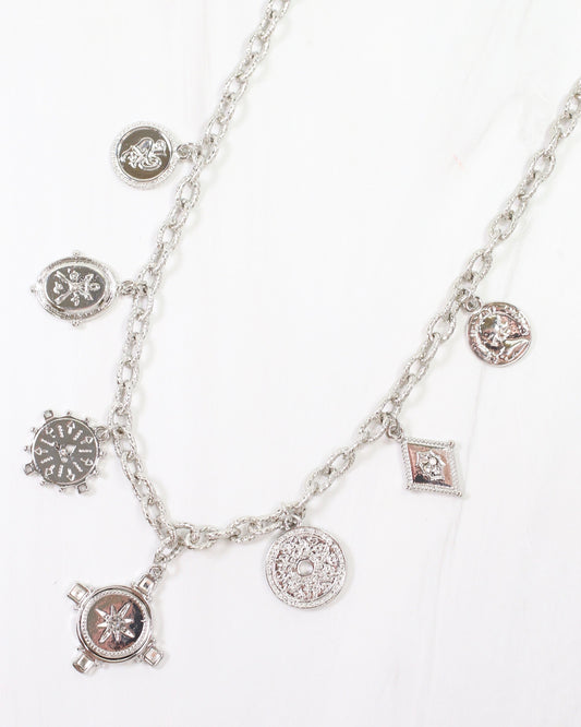 Mariann Charm Necklace Silver