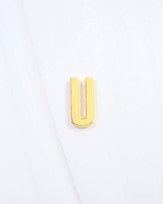 Arlett Initial Scarf Slide U Gold