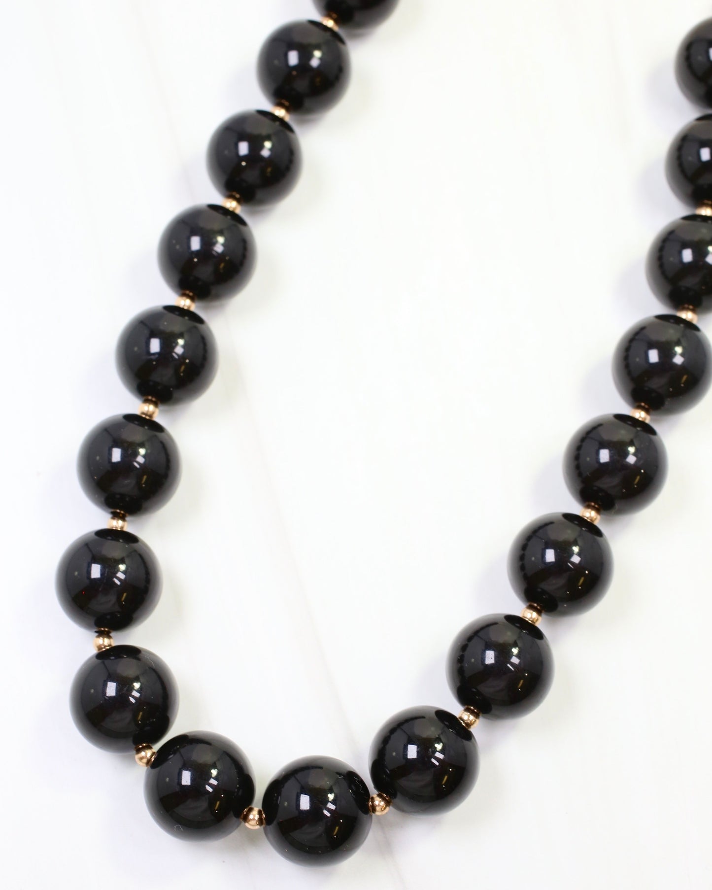Megan Beaded Necklace Black
