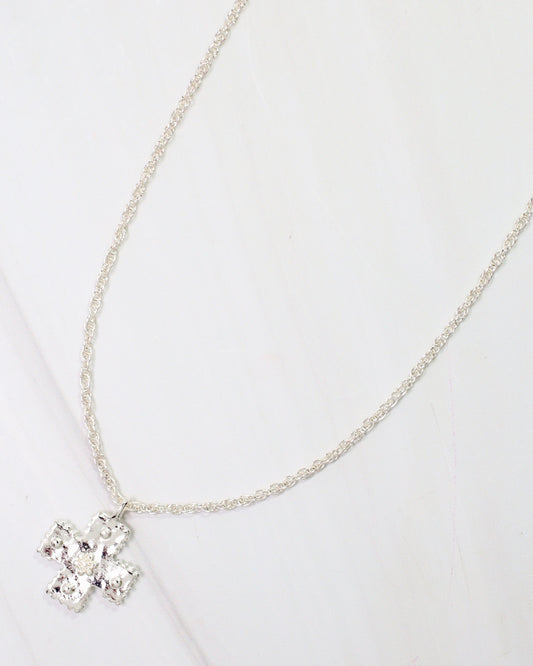 Rexburg Cross Necklace Silver