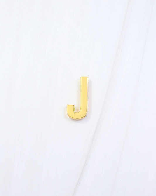 Arlett Initial Scarf Slide J Gold