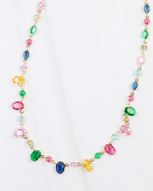 St Regis Crystal Necklace WP Multi