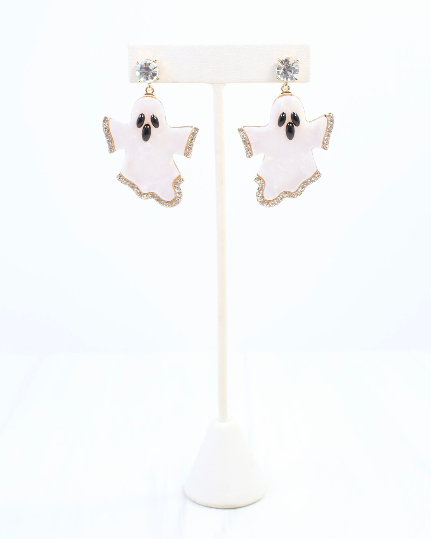 Ghastly Ghost Earring White