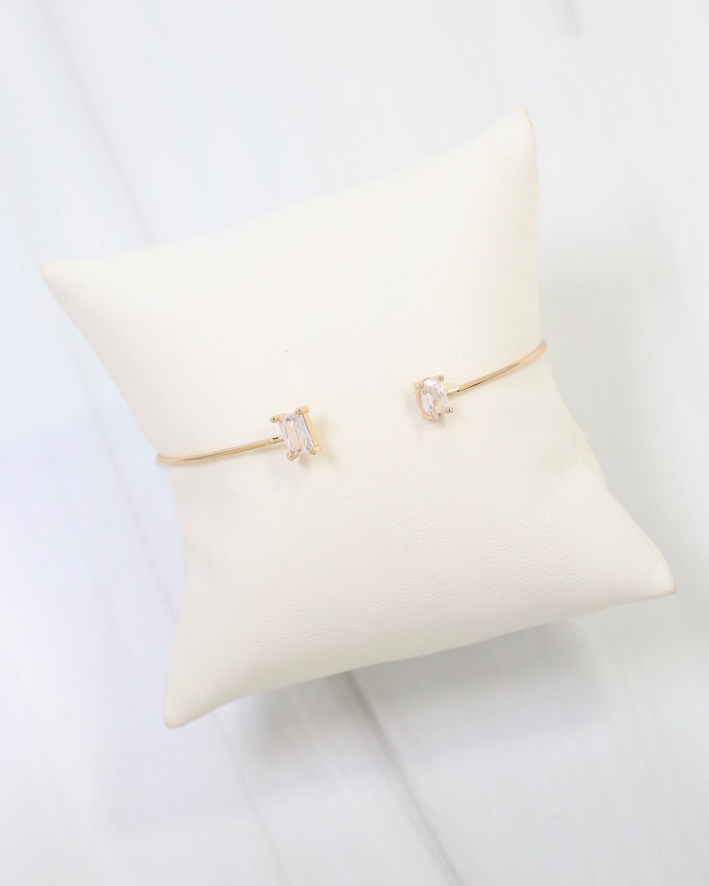 Truro CZ Cuff Bracelet Gold