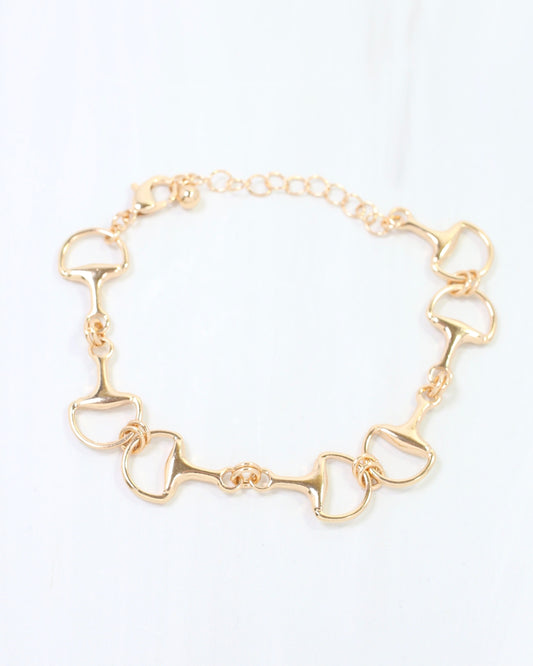 Fleming Horsebit Bracelet WR Gold