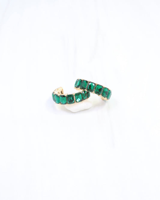 Cumberland Crystal Earring Emerald