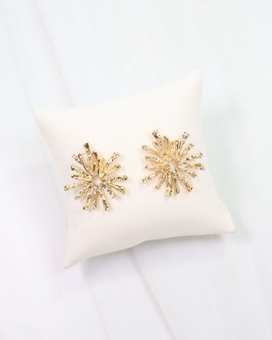 Hillsborough Sunburst Post Earring Gold