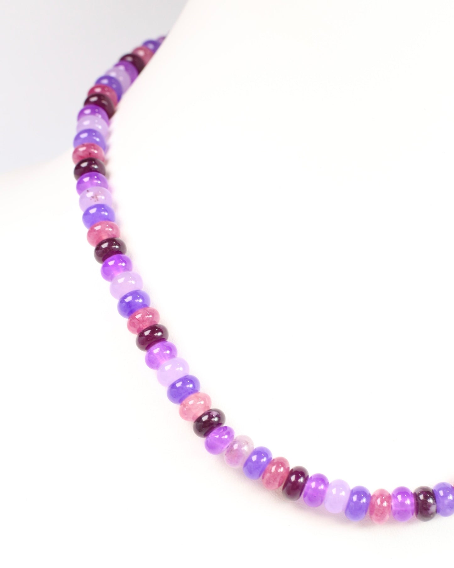 Regency Beaded Necklace Purple