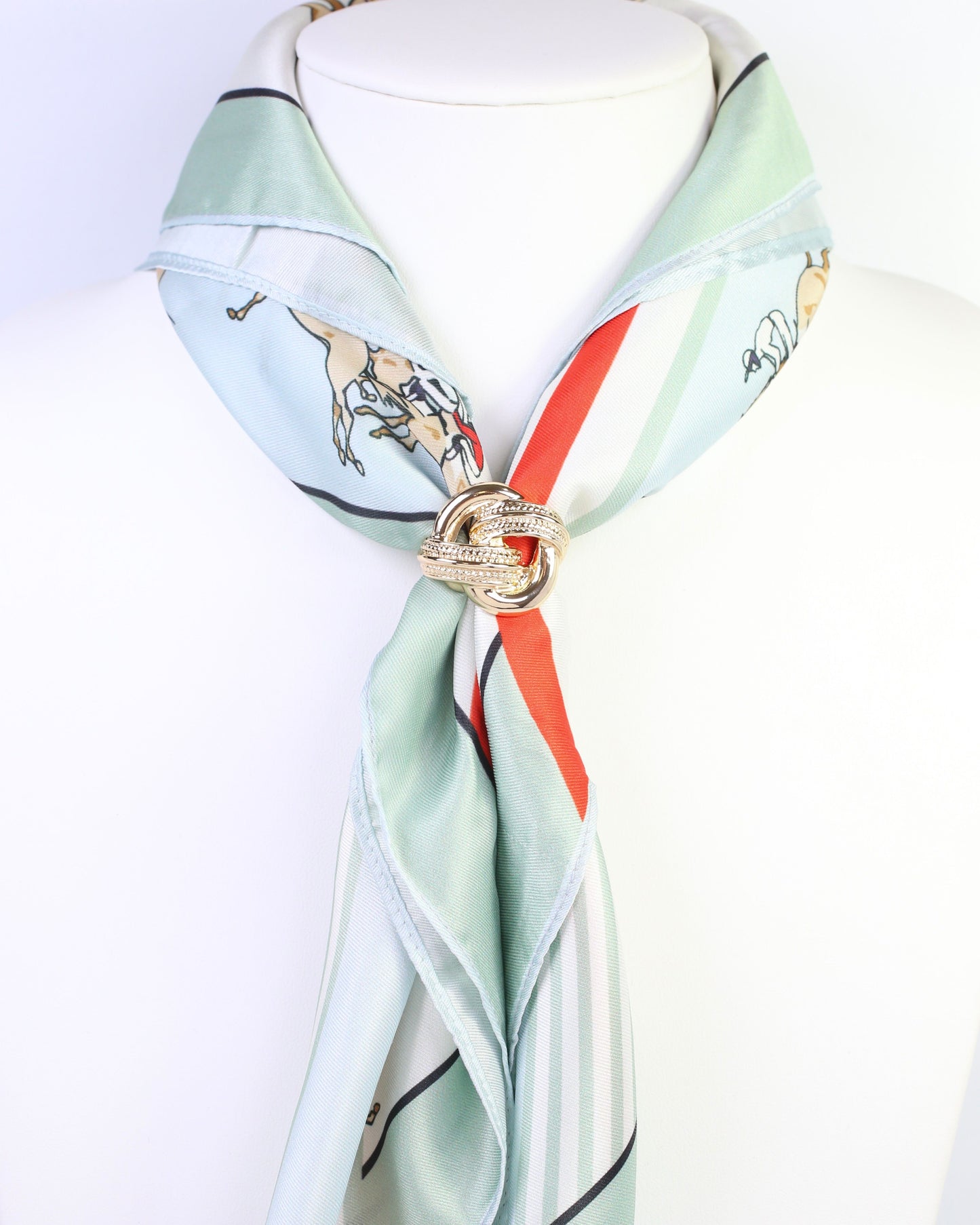 Luna Knot Scarf Slide Gold