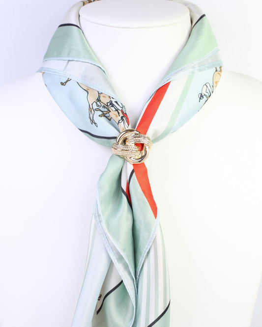Luna Knot Scarf Slide Gold
