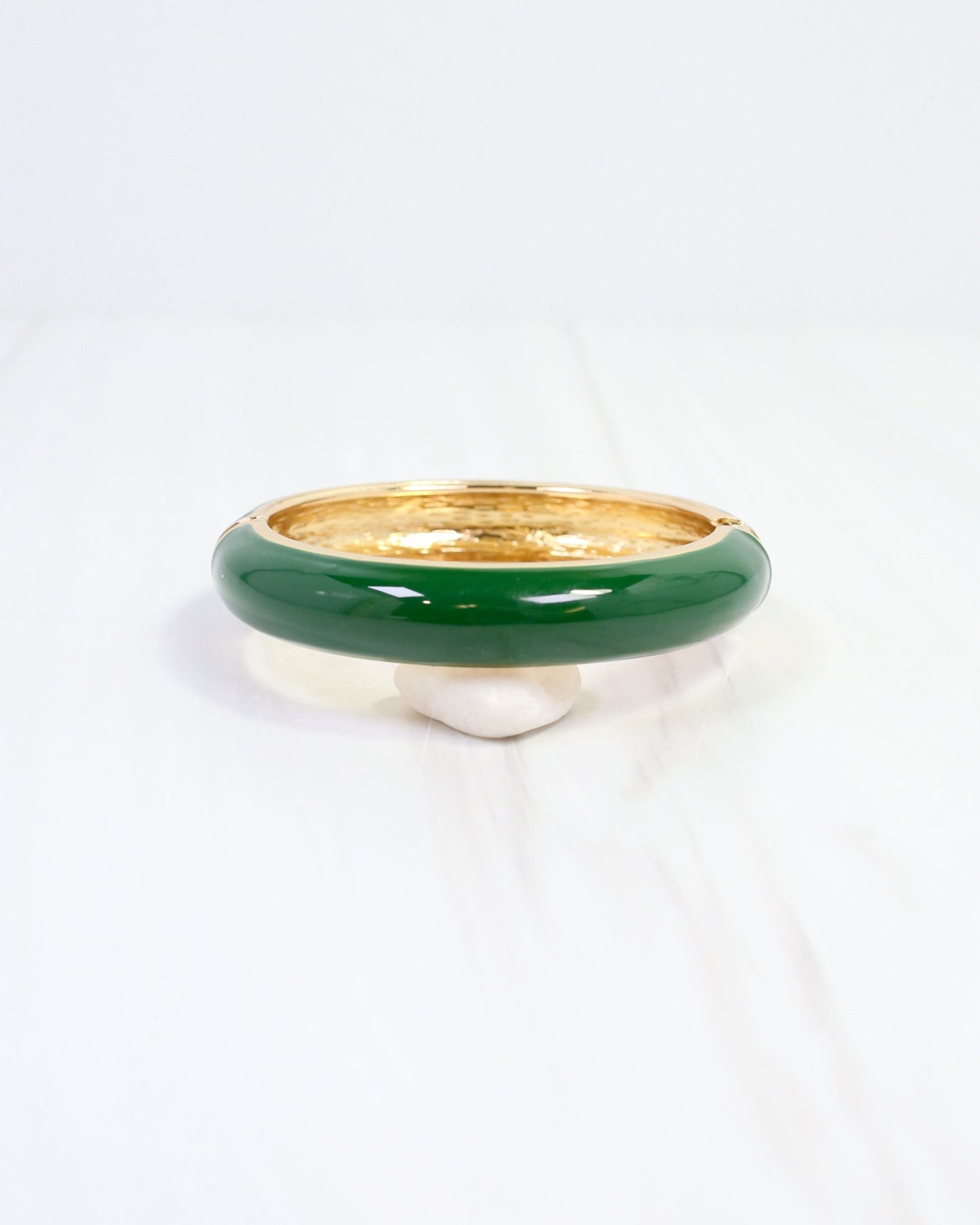 Jana Hinged Bangle Bracelet Green