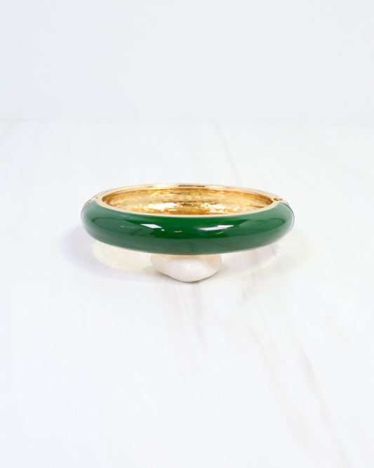 Jana Hinged Bangle Bracelet Green
