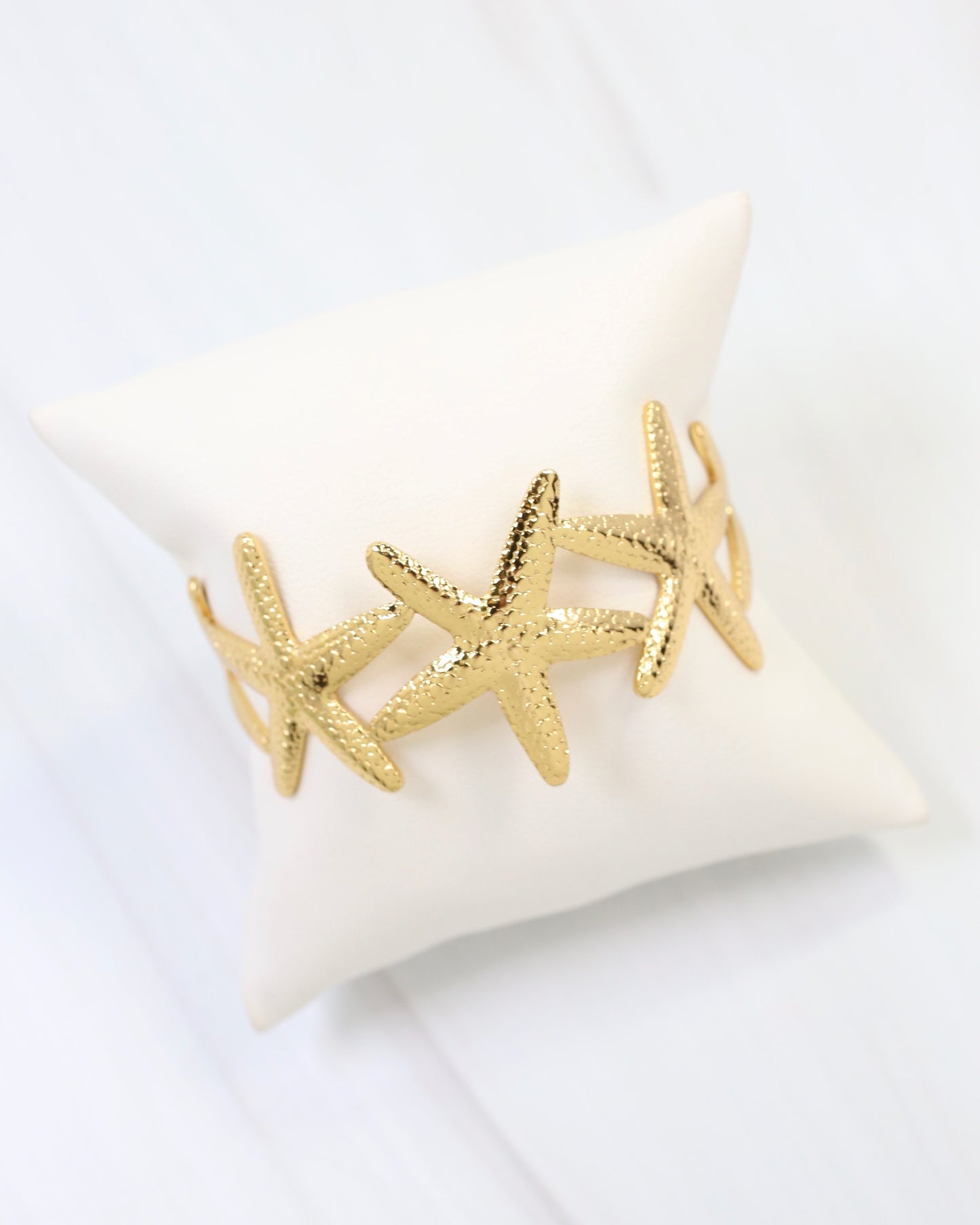 Meridian Starfish Cuff Bracelet Gold