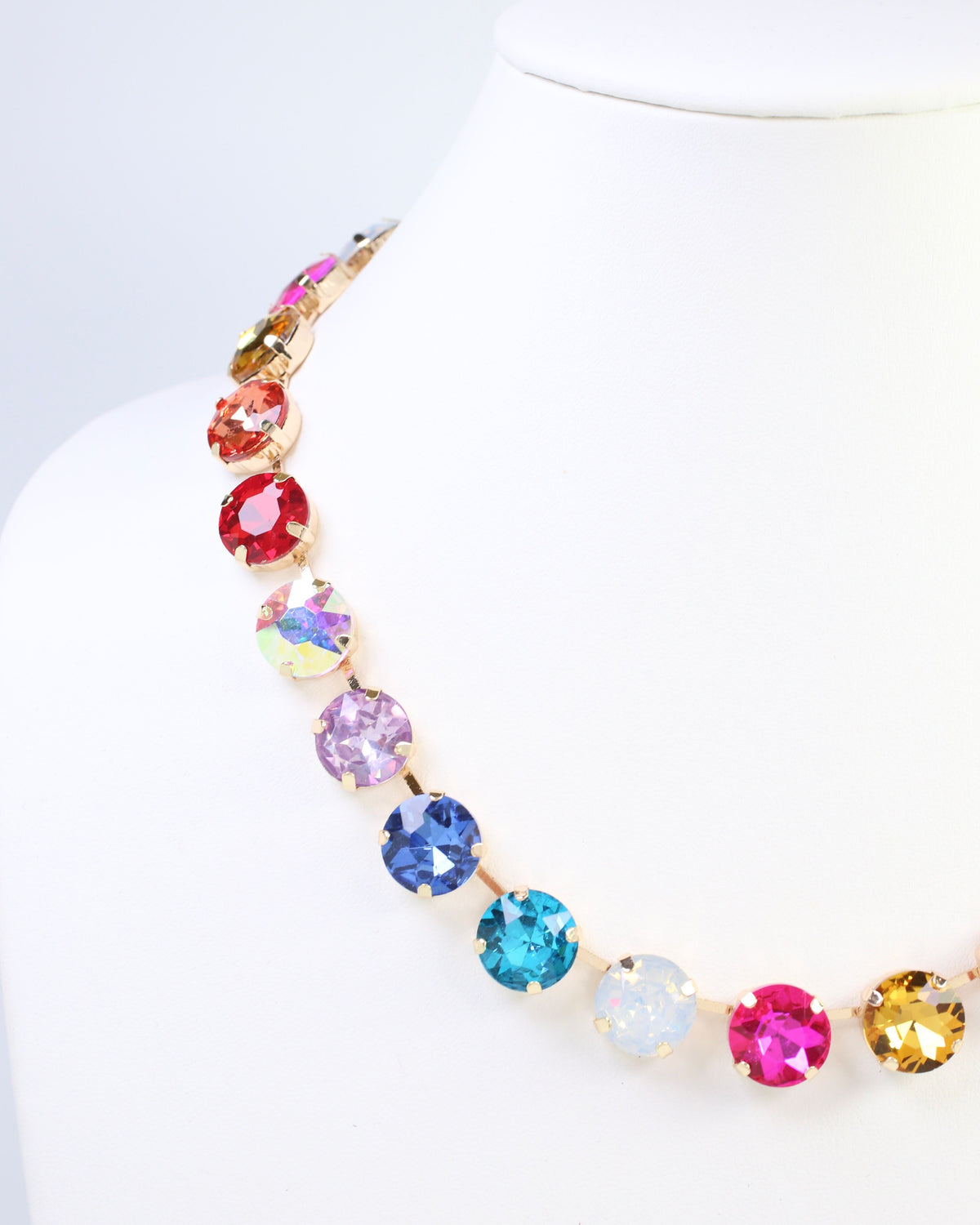 Fairchild Rhinestone Necklace Light Multi