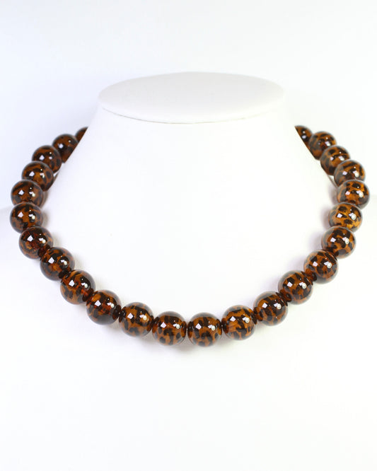 Maclarin Beaded Necklace Tortoise