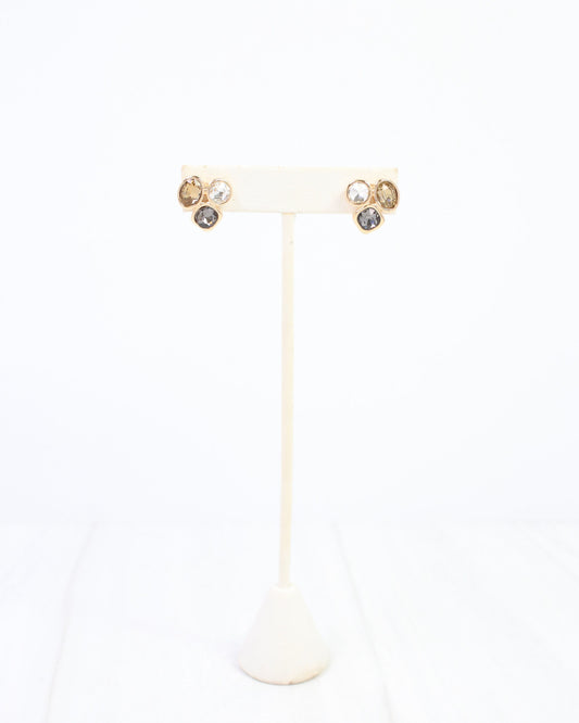 Cordell Crystal Stud Earring Topaz