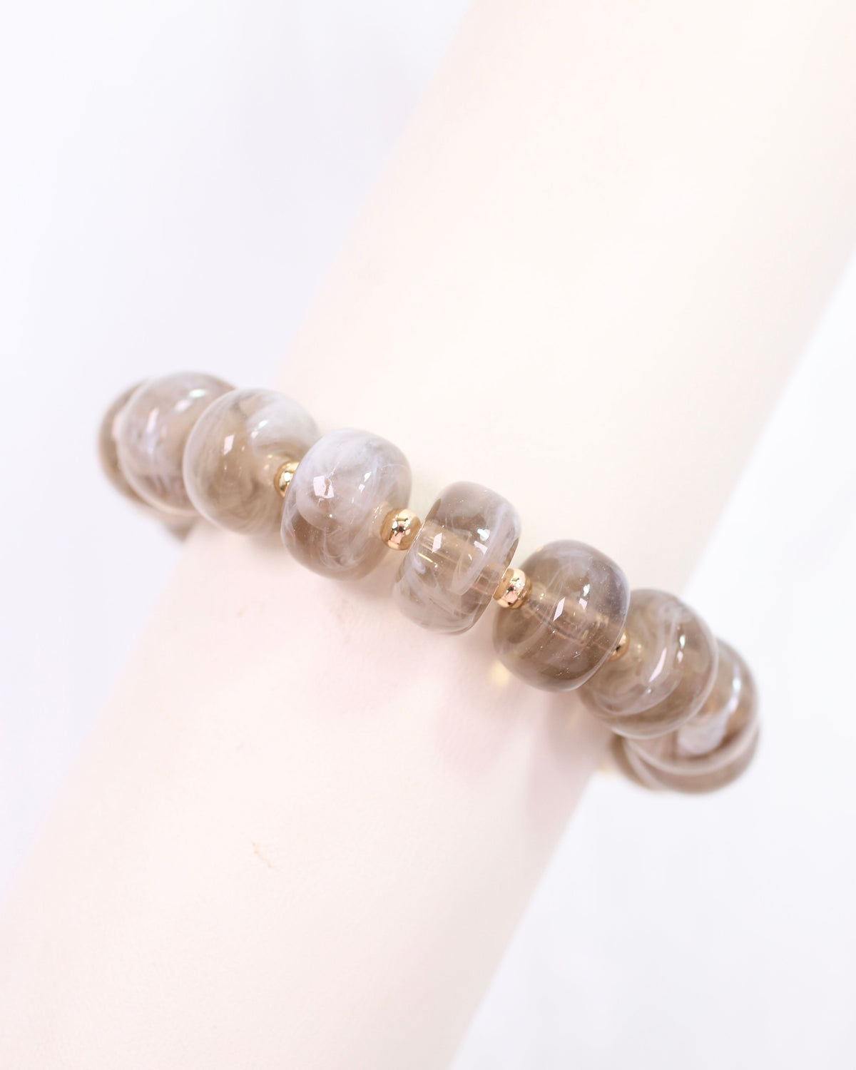 Tanner Beaded Bracelet Gray