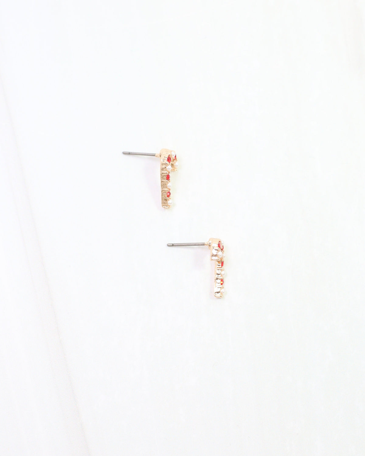 Kris Kringle Candy Cane Stud Red