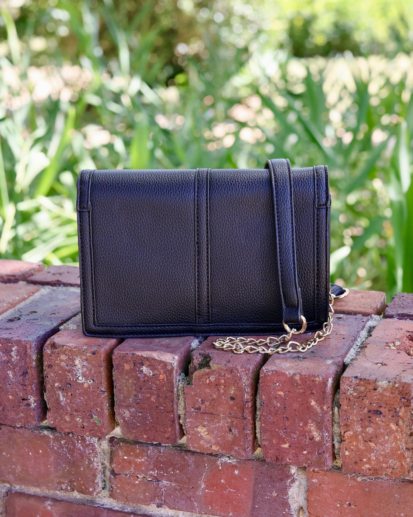 Cecilia Circle Logo Handbag Black