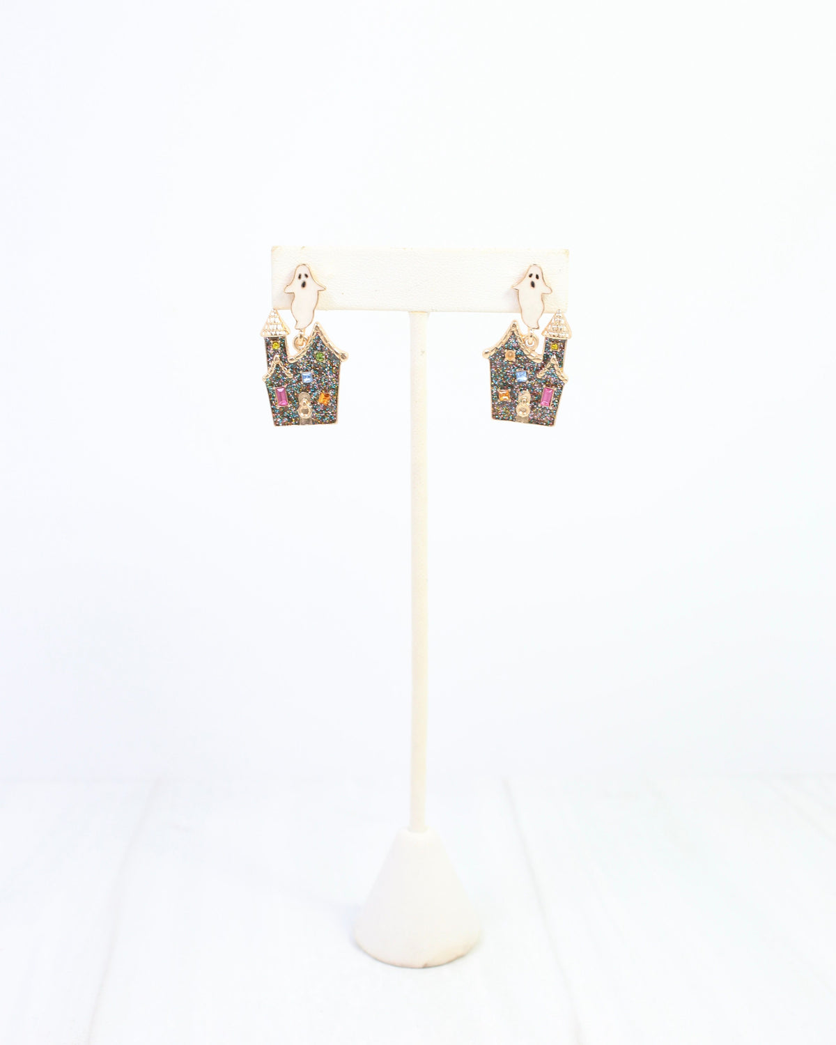Haunted House Halloween Earring Multi