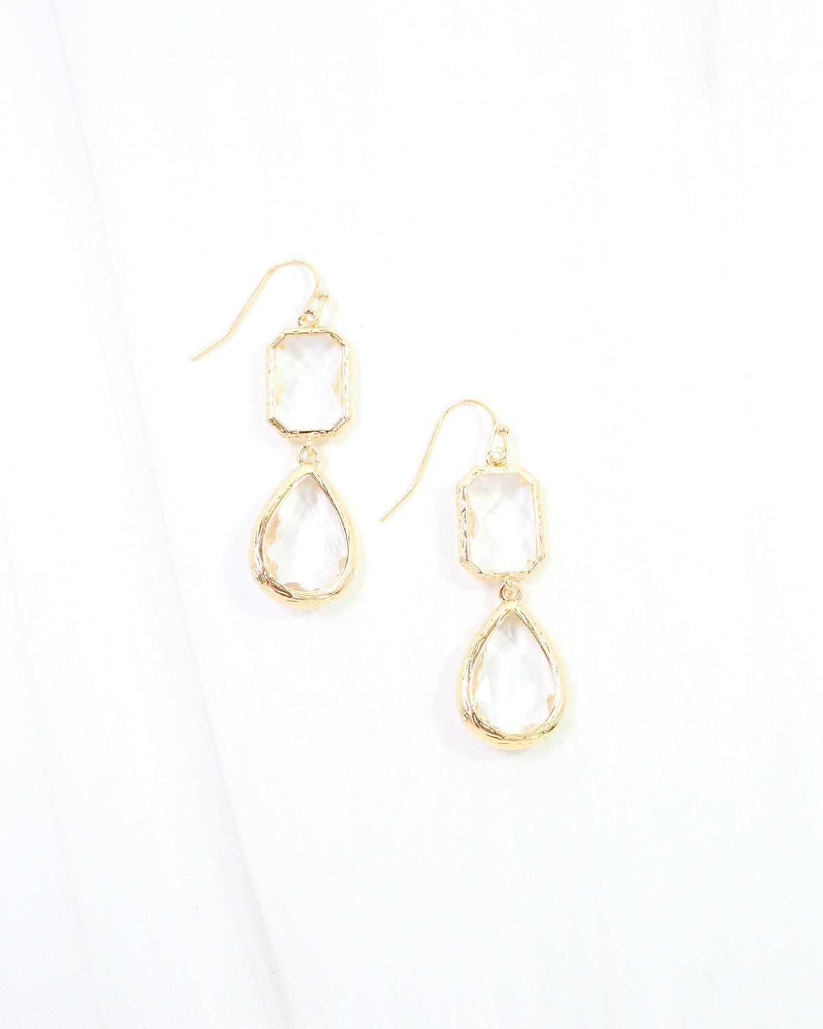 Sadie Teardrop Dangle Earring WR Gold