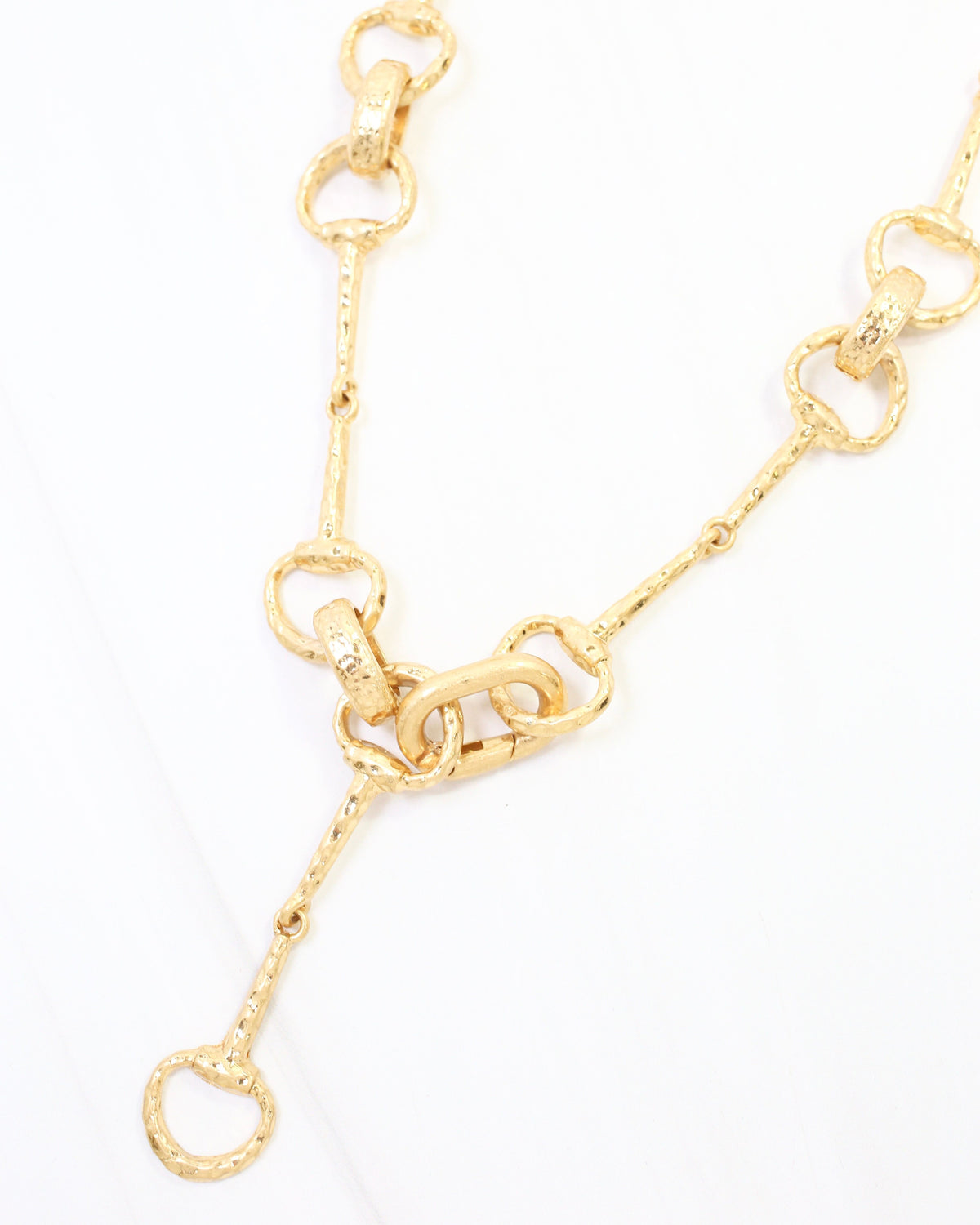 Baybrooks Horsebit Y Necklace WRVG