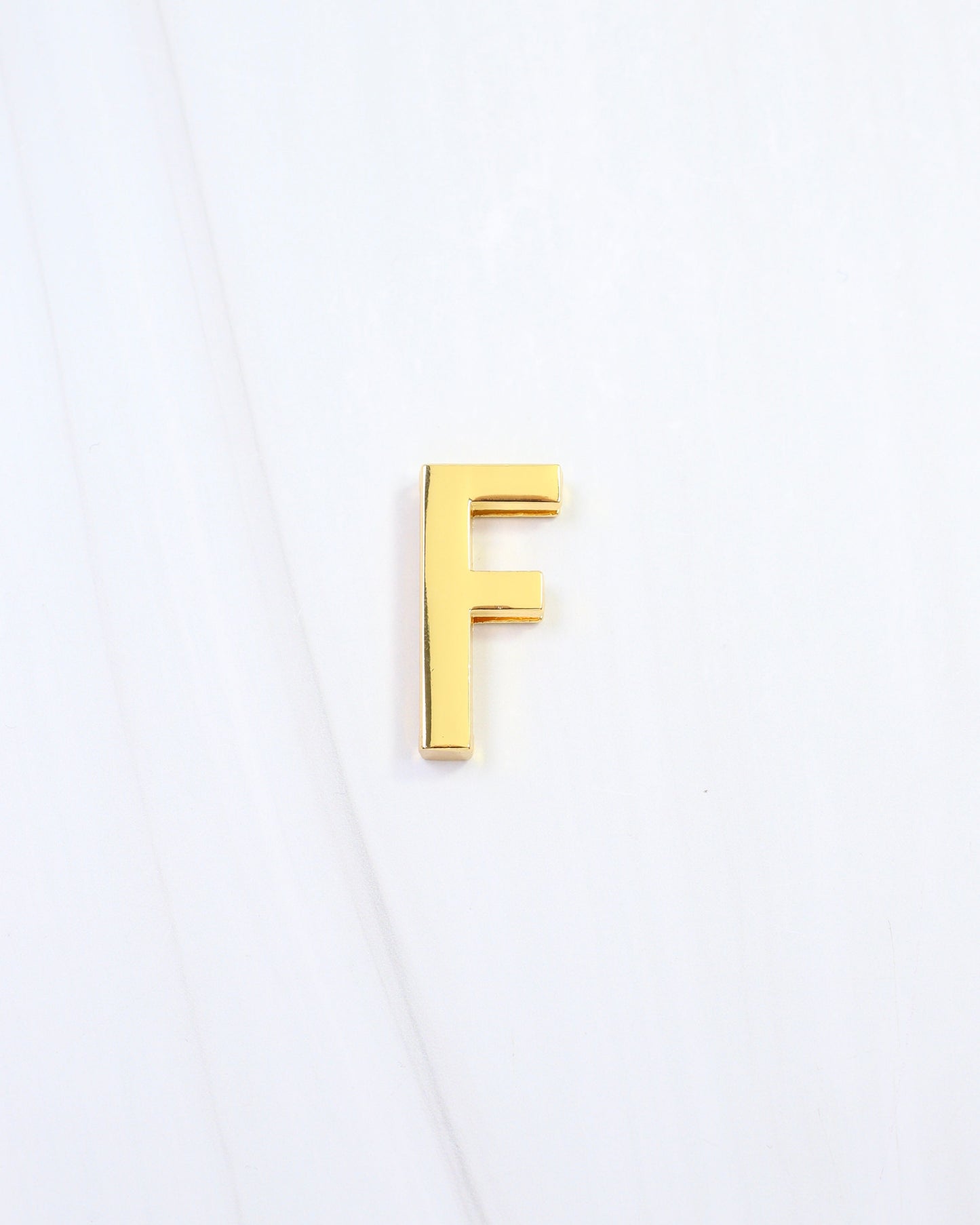 Arlett Initial Scarf Slide F Gold