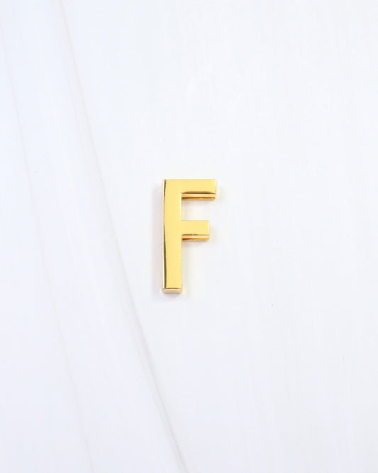 Arlett Initial Scarf Slide F Gold