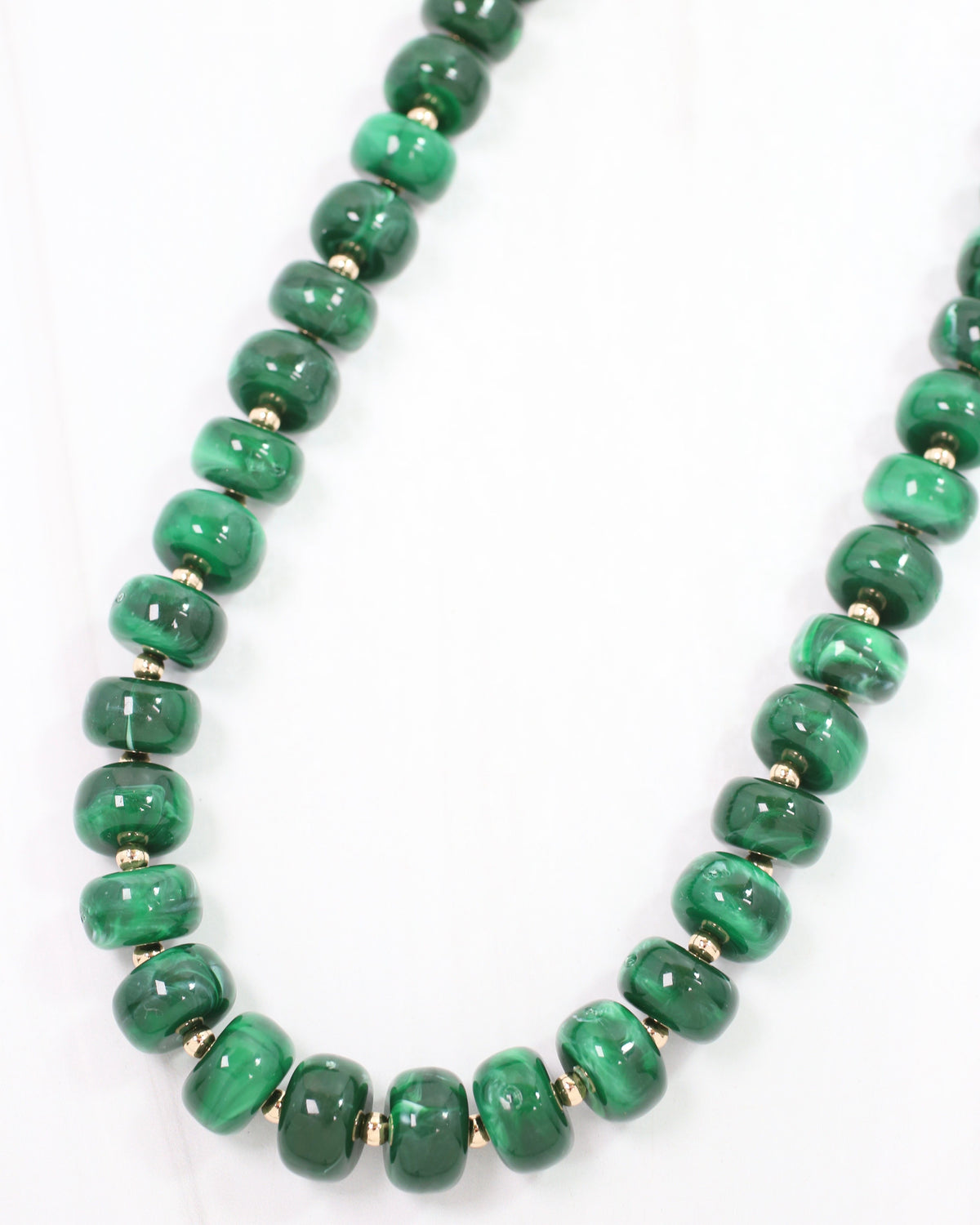 Tanner Beaded Necklace Green