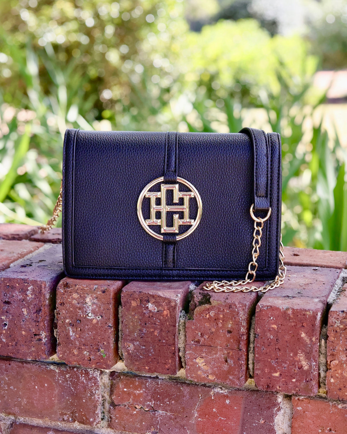 Cecilia Circle Logo Handbag Black Caroline Hill Wholesale cecilia-circle-logo-handbag-black-caroline-hill-wholesale